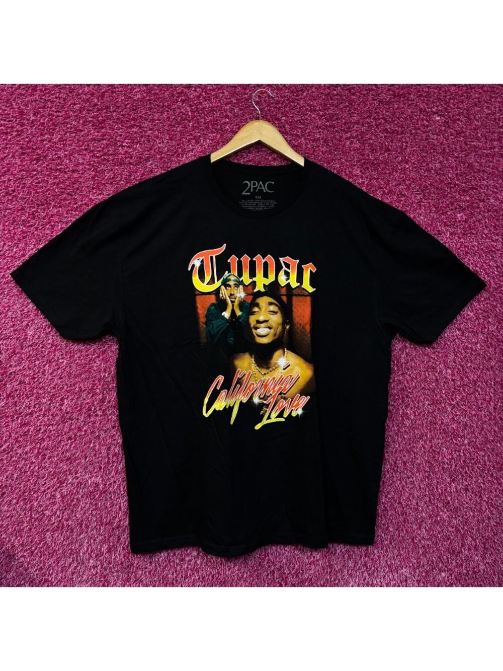 Tupac California Love Graphic Design T-shirt XXL
